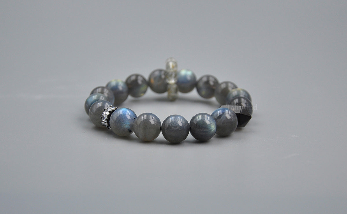 Mystic Moonlight Energy Bracelet – Gray Moonstone Energy Matrix