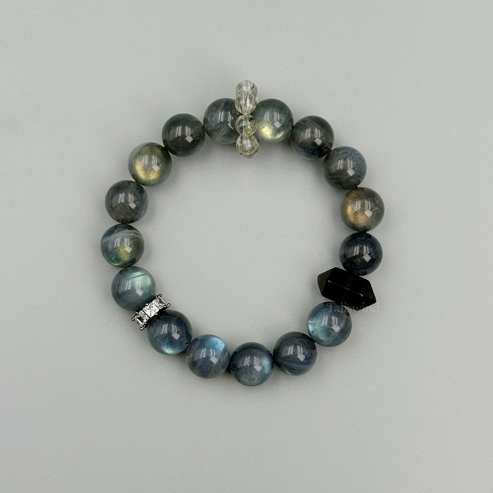 Mystic Moonlight Energy Bracelet – Gray Moonstone Energy Matrix