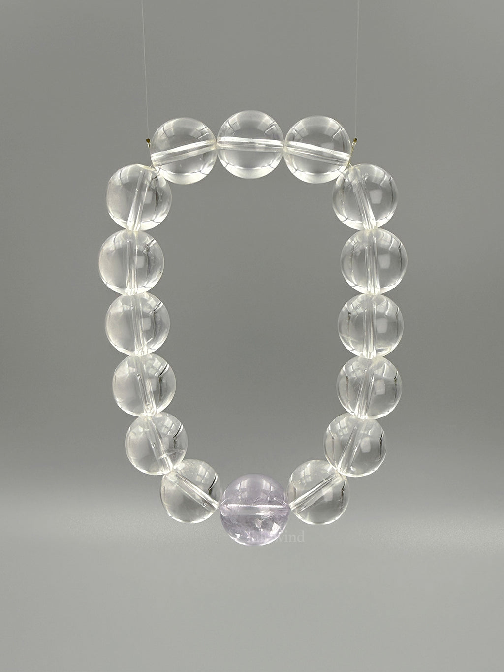 Harmony Crystal Bracelet – Clear Quartz & Rose Quartz · Soft Pink & Clear