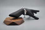 Grounded Light Bracelet – Clear Quartz, Petrified Wood & Rutilated Quartz · Earthy Contrast