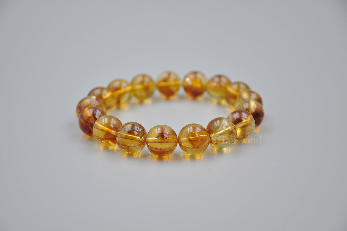 Golden Clarity: Yellow Citrine Quartz Healing Bracelet for Confidence & Abundance
