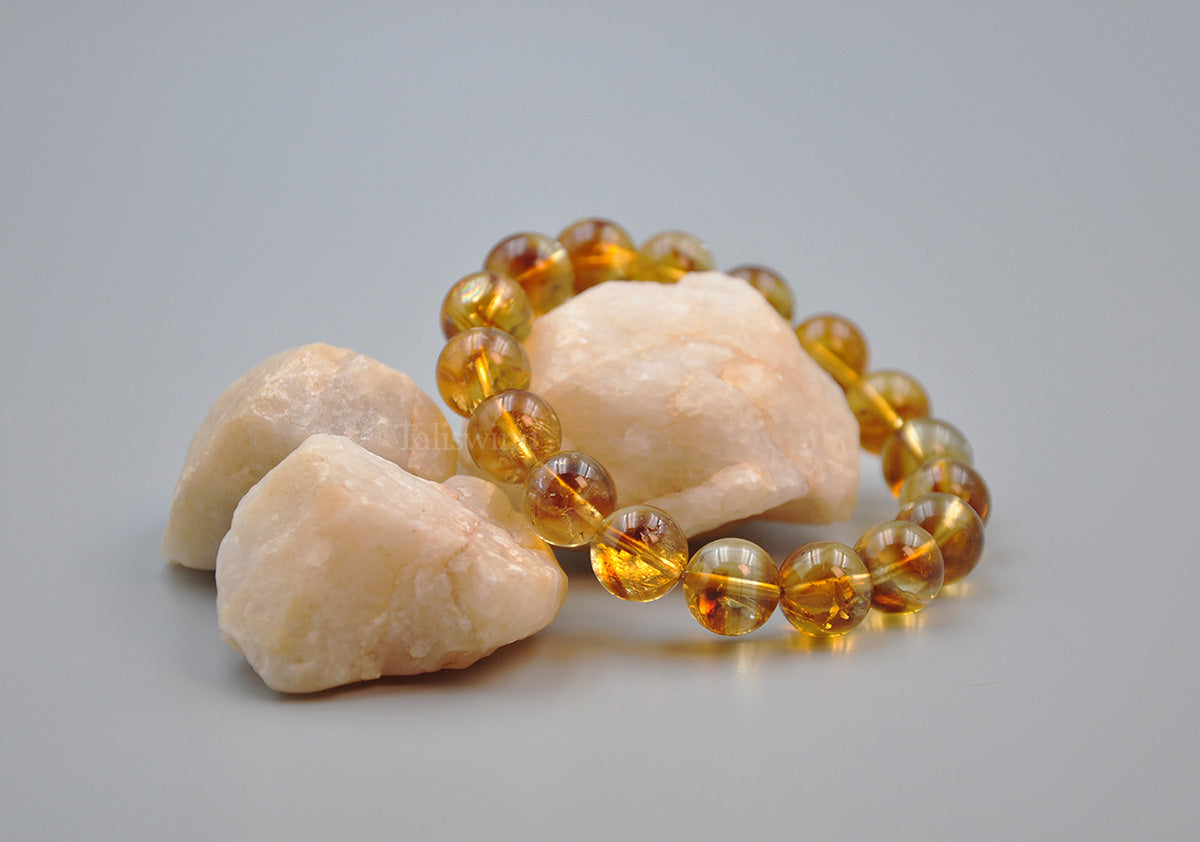 Golden Clarity: Yellow Citrine Quartz Healing Bracelet for Confidence & Abundance