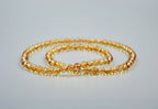 Triple-Wrap Yellow Quartz Bracelet – 6mm Beads · Layered Golden Shine