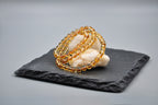 Triple-Wrap Yellow Quartz Bracelet – 6mm Beads · Layered Golden Shine
