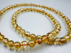 Triple-Wrap Yellow Quartz Bracelet – 6mm Beads · Layered Golden Shine