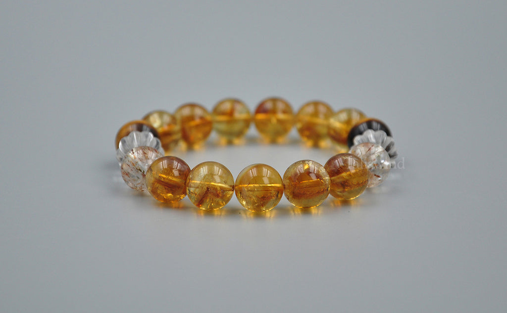 Four-Stone Ensemble Bracelet – Mixed Crystal Neutrals & Highlights