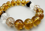 Four-Stone Ensemble Bracelet – Mixed Crystal Neutrals & Highlights