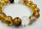 Four-Stone Ensemble Bracelet – Mixed Crystal Neutrals & Highlights