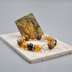Earthlight Harmony Bracelet – Yellow Quartz, Smoky Quartz, Tiger's Eye & Rutilated Quartz