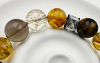 Earthlight Harmony Bracelet – Yellow Quartz, Smoky Quartz, Tiger's Eye & Rutilated Quartz