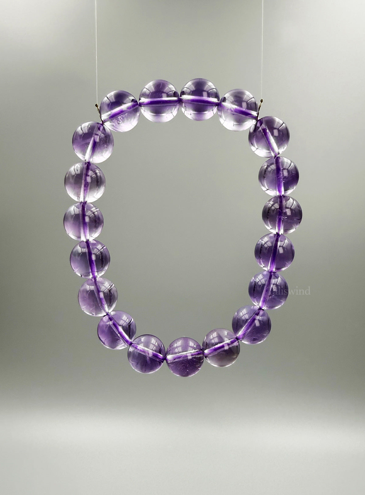 Soul Stillness: Brazilian Amethyst Healing Bracelet Clarity, Calm & Crown Chakra Alignment
