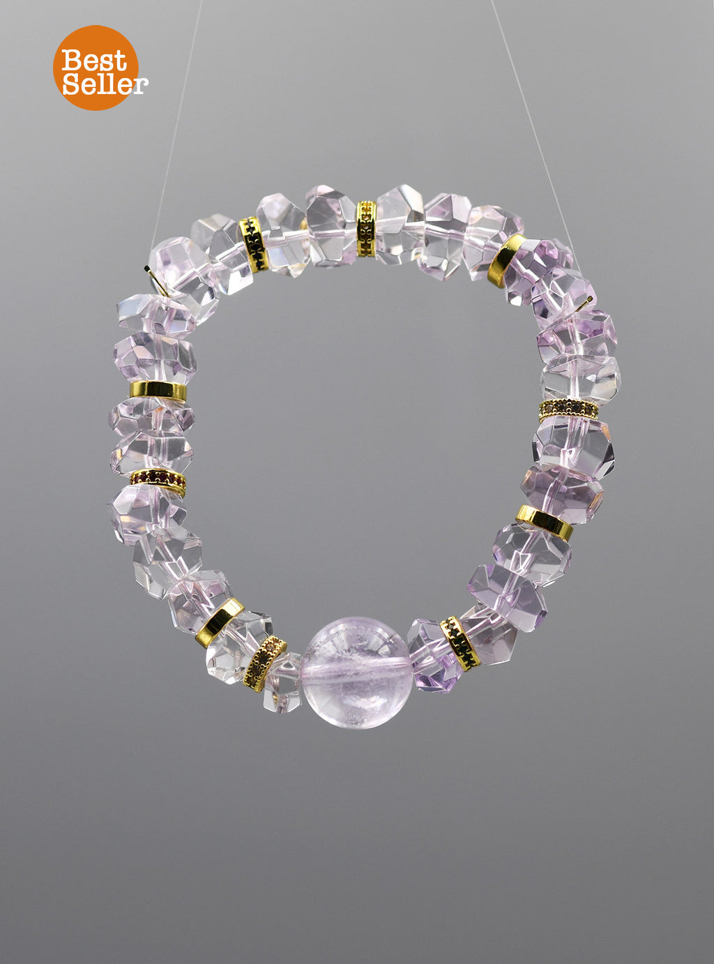 Violet Orbit Bracelet – Irregular-Cut Amethyst Crystal