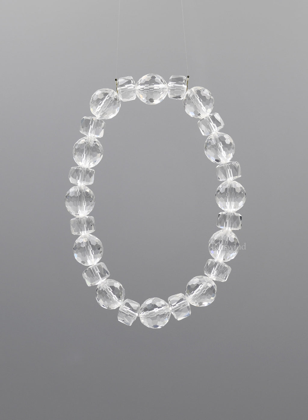 Crystal Prism Bracelet – Faceted Clear Quartz