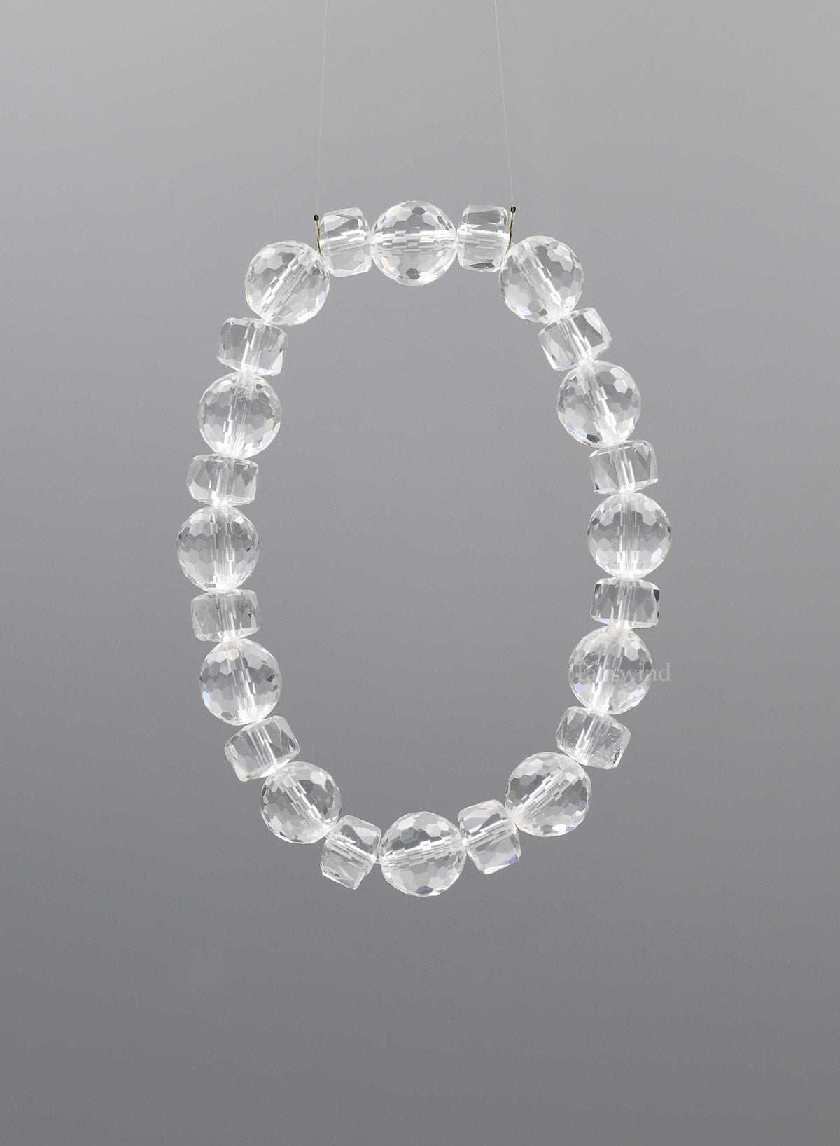 Crystal Prism Bracelet – Faceted Clear Quartz