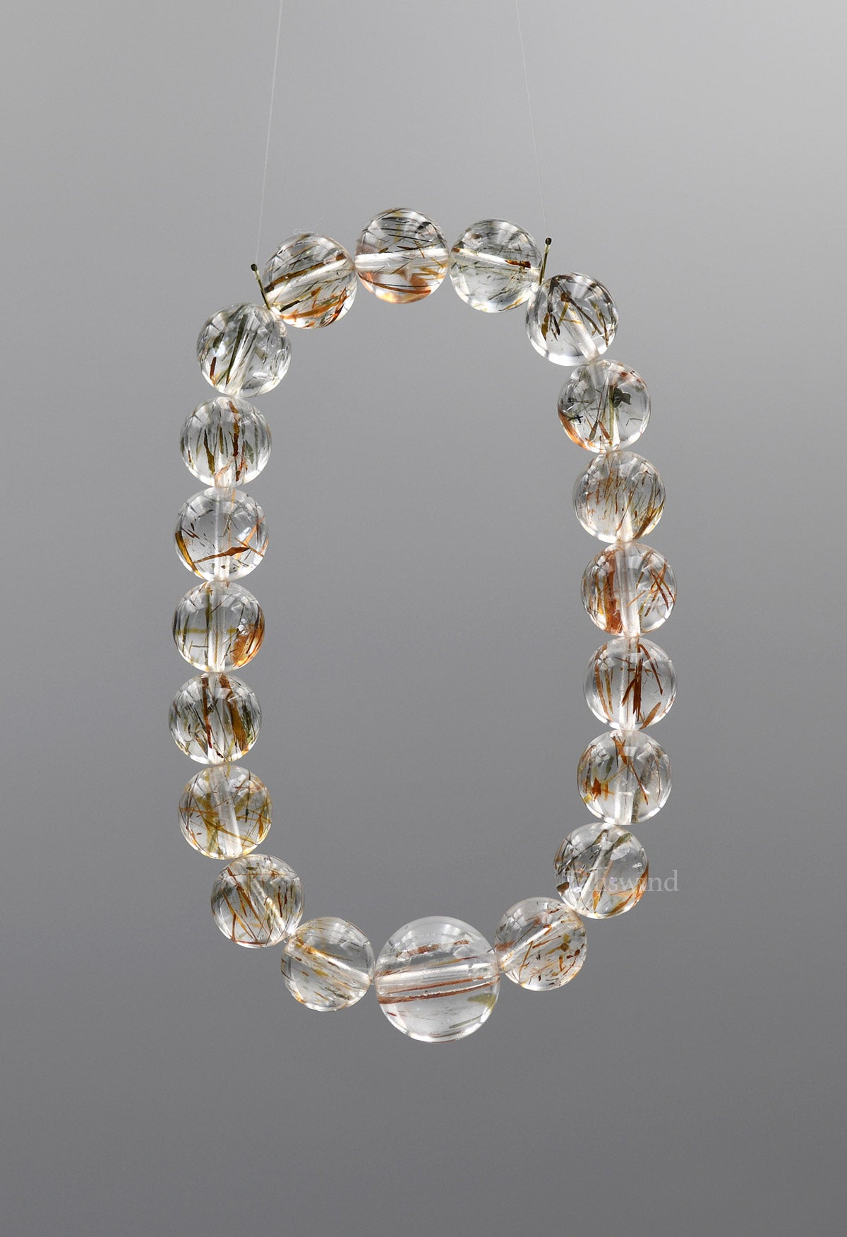 Golden Thread Bracelet – Rutilated Quartz Crystal