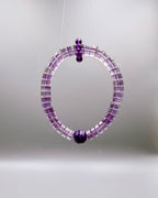 Violet Frame Bracelet – Brazilian Amethyst Straight-Cut Crystal