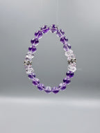 Violet Grace Bracelet – Amethyst with Clear Quartz Accents