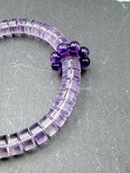 Violet Frame Bracelet – Brazilian Amethyst Straight-Cut Crystal