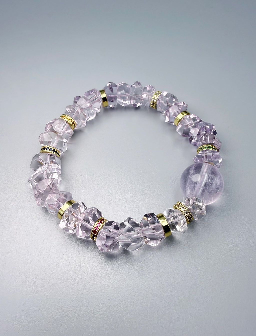 Violet Orbit Bracelet – Irregular-Cut Amethyst Crystal