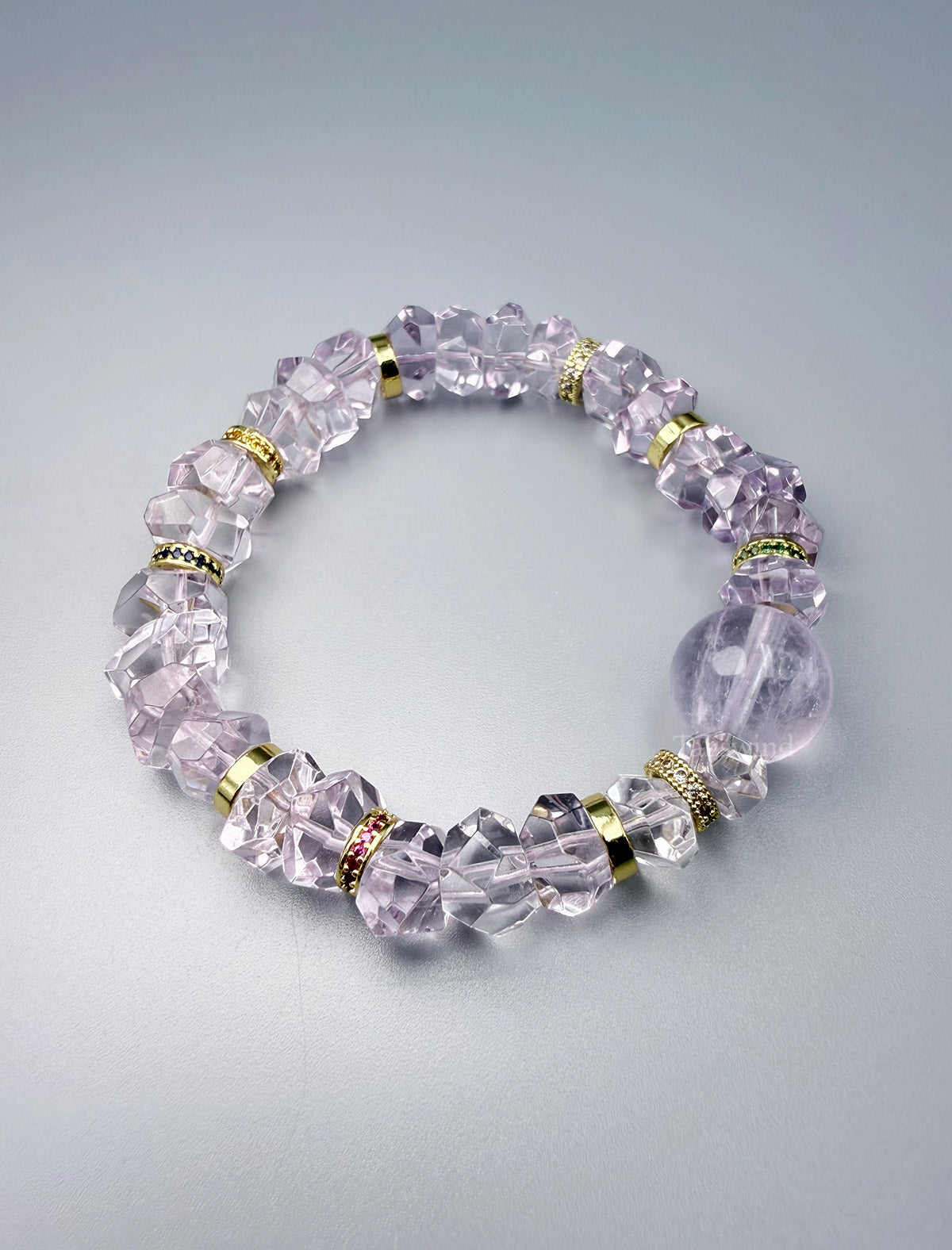 Violet Orbit Bracelet – Irregular-Cut Amethyst Crystal