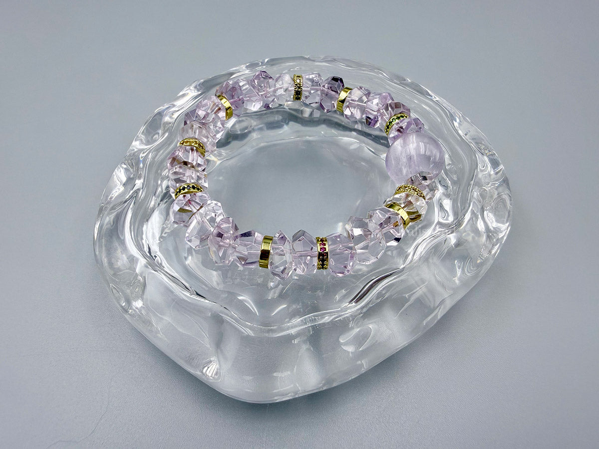 Violet Orbit Bracelet – Irregular-Cut Amethyst Crystal