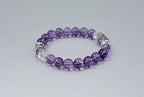 Violet Grace Bracelet – Amethyst with Clear Quartz Accents