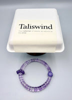 Violet Frame Bracelet – Brazilian Amethyst Straight-Cut Crystal