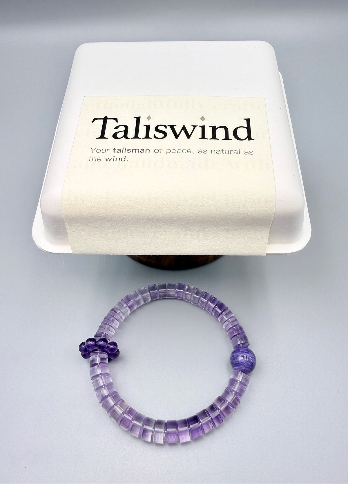 Violet Frame Bracelet – Brazilian Amethyst Straight-Cut Crystal