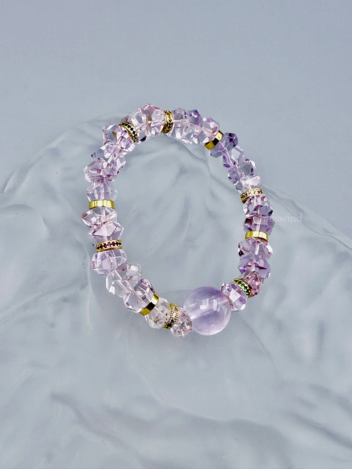 Violet Orbit Bracelet – Irregular-Cut Amethyst Crystal