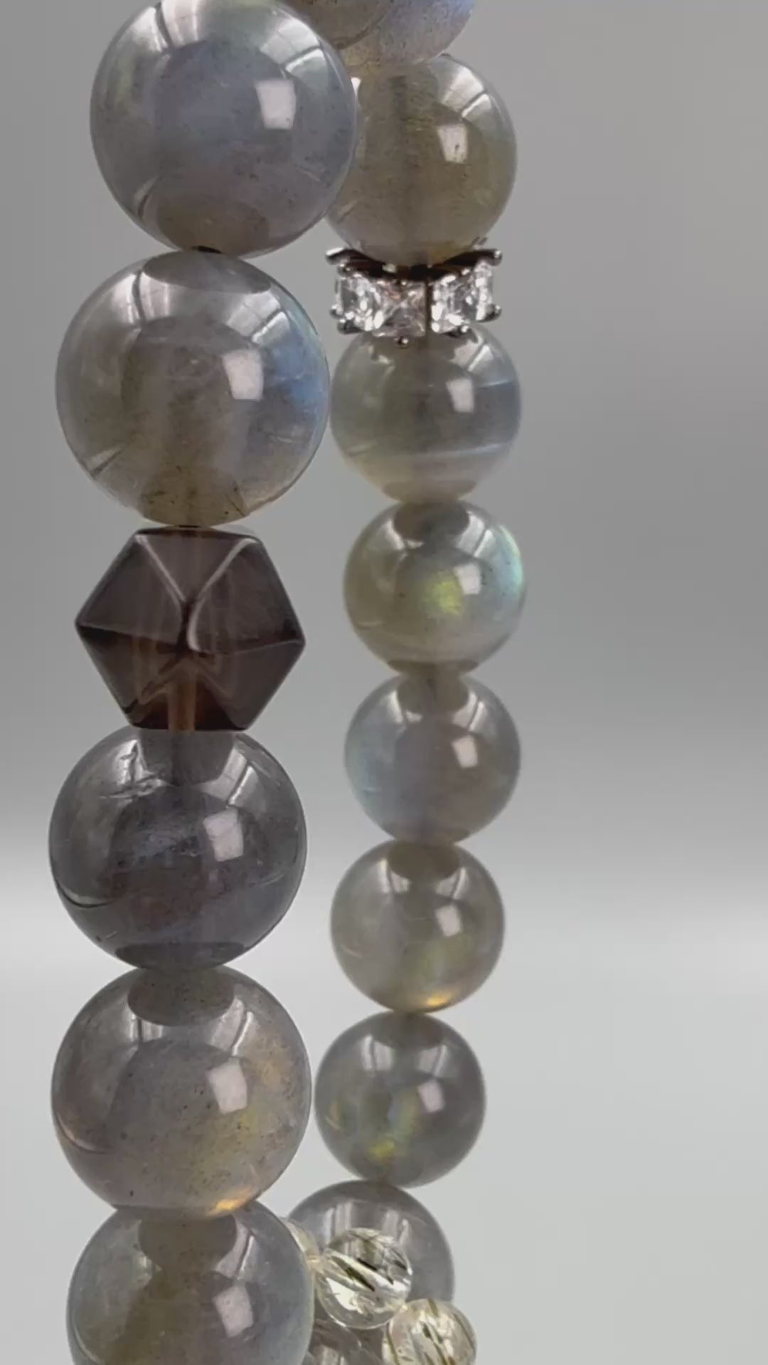 Mystic Moonlight Bracelet – Gray Moonstone Matrix · Moonlit Gradient