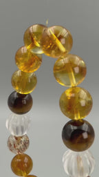 Four-Stone Ensemble Bracelet – Mixed Crystal Neutrals & Highlights