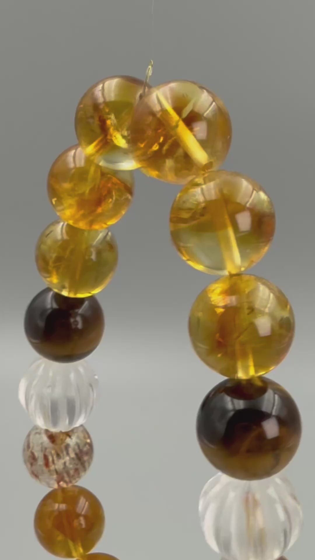 Four-Stone Ensemble Bracelet – Mixed Crystal Neutrals & Highlights